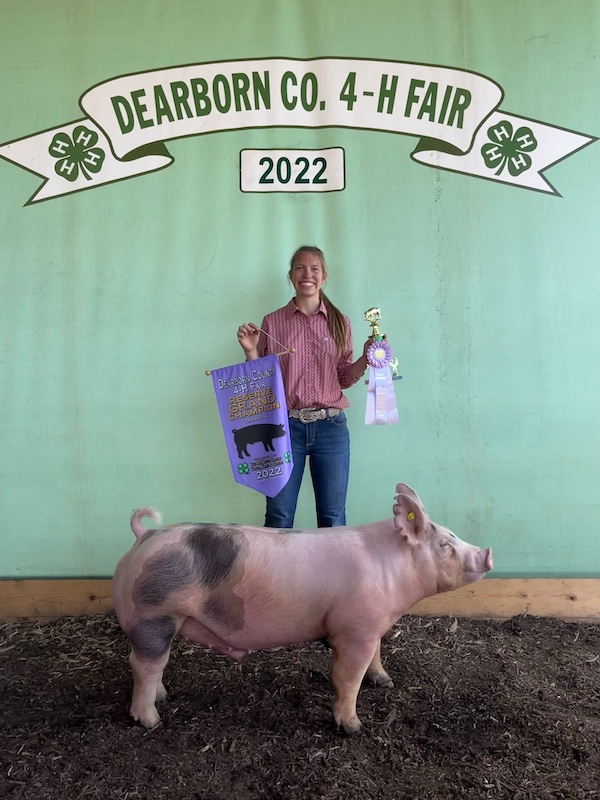 Reserve Grand Champion Hog, 2022 Dearborn County 4-H Fair