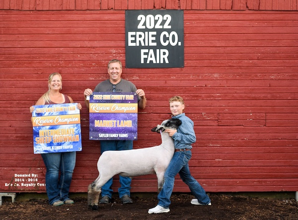 Reserve Grand Champion Market Lamb, 2022 Erie County Jr. Fair