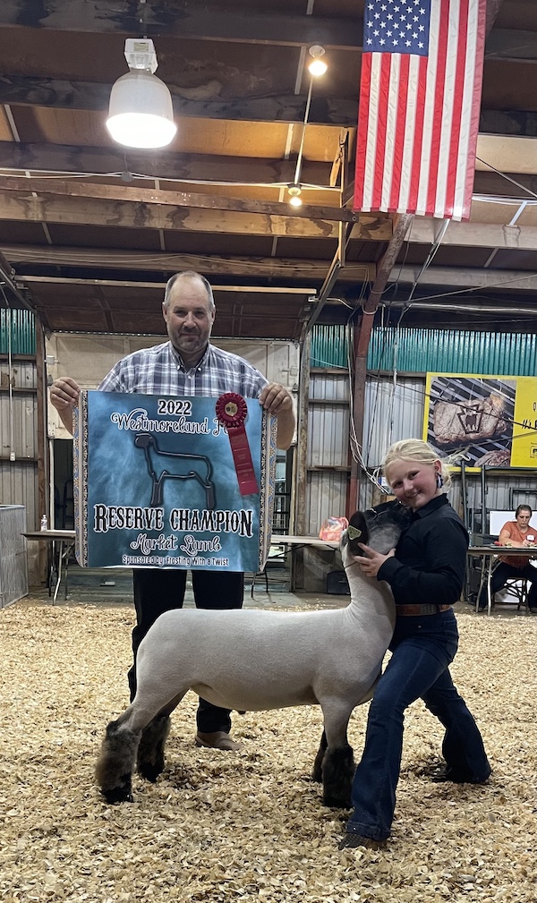Overall Grand Champion Market Lamb, 2022 Westmoreland Fair