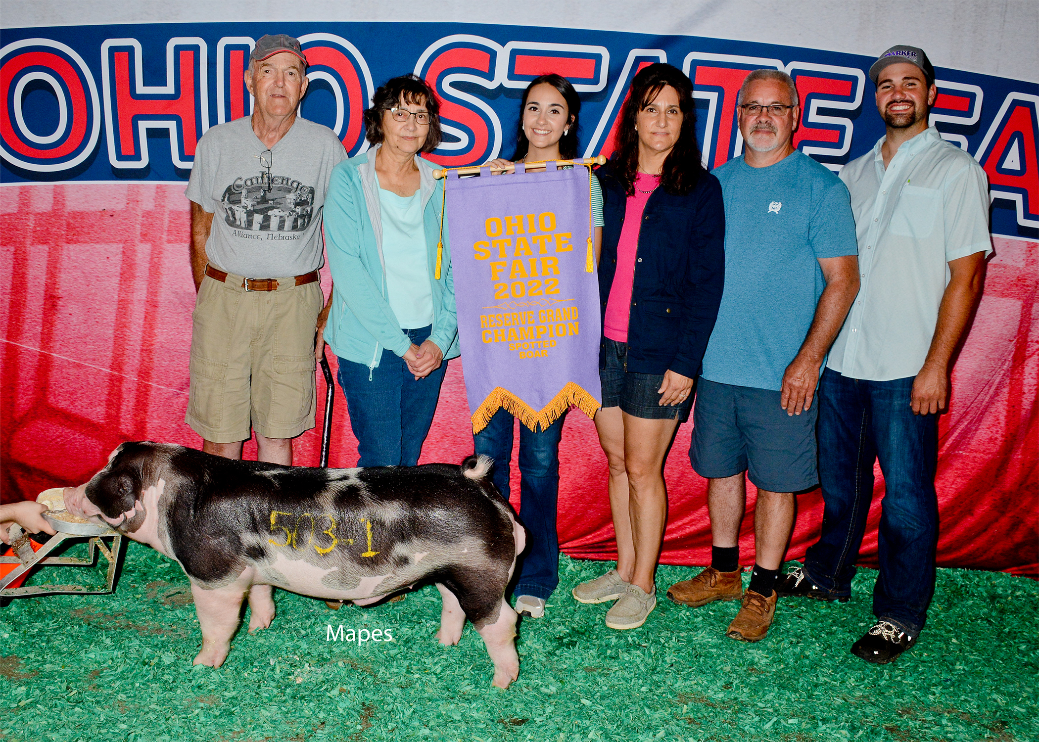 Reserve Champion Spotted Boar, 2022 Ohio State Fair