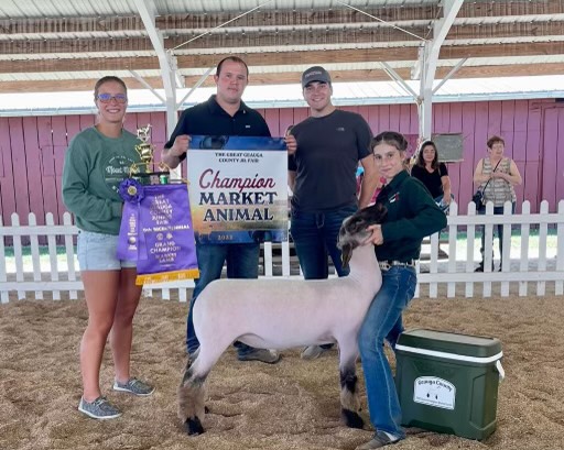Grand Champion Market Lamb, 2022 Geauga County Fair