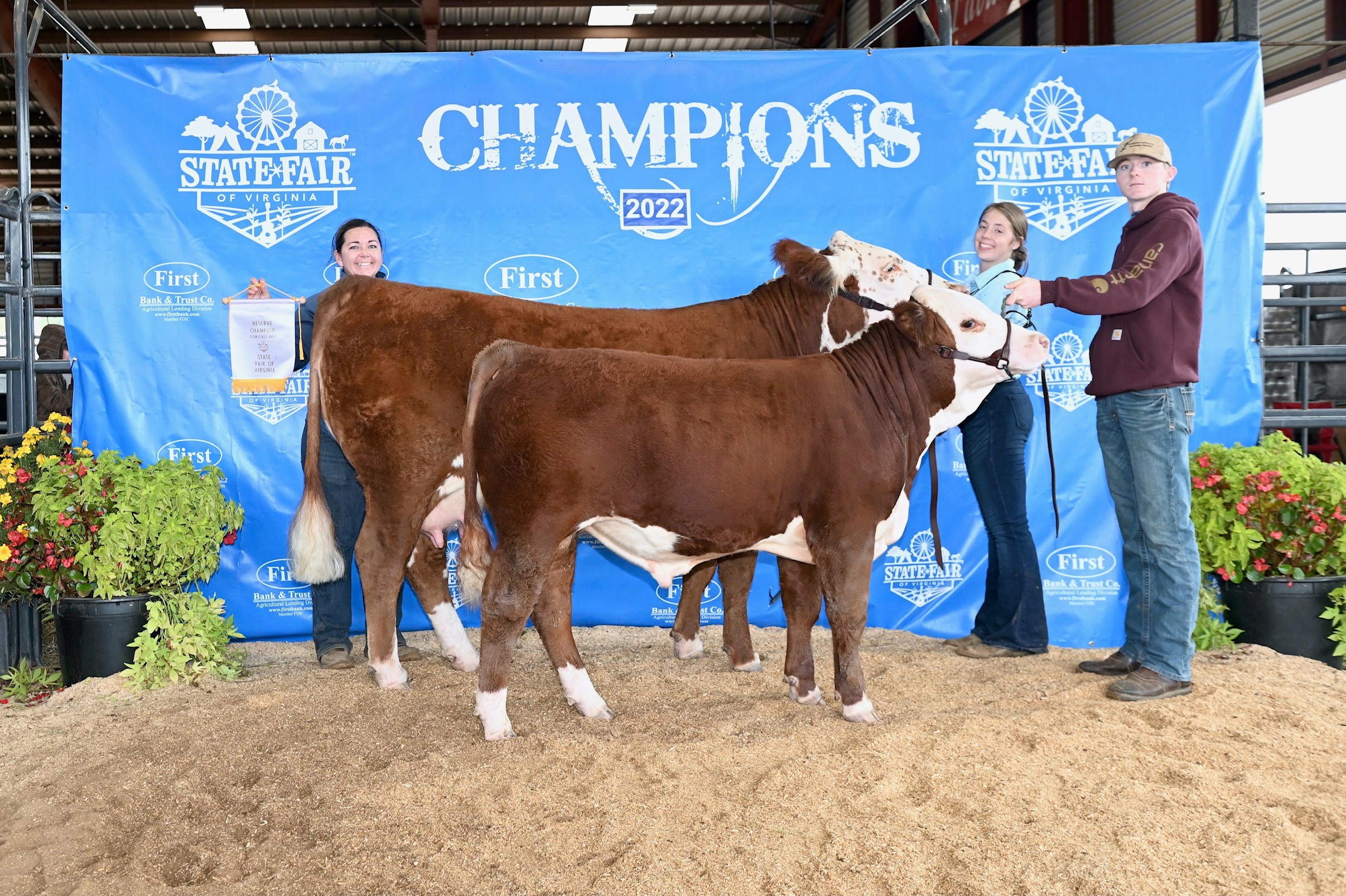 Reserve Grand Champion Cow Calf Pair, 2022 State Fair of Virginia