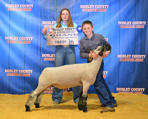 Grand Champion Market Lamb, 2023 Donley County Jr. Livestock Show