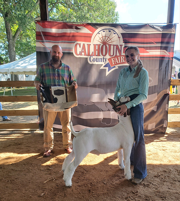 Grand Champion Market Goat, 2022 Calhoun County Fair
