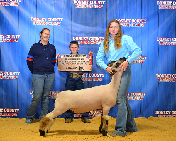 Reserve Grand Champion Market Lamb, 2023 Donley County Jr. Livestock Show