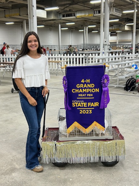 Grand Champion Meat Pen Rabbit, 2023 Indiana State Fair