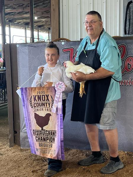 Reserve Grand Champion Broiler, 2023 Knox County Fair