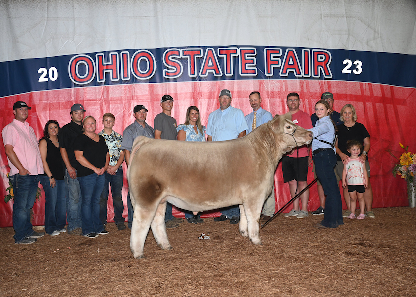 Division 1 Champion Crossbred Steer; 9th Overall Market Beef, 2023 OH State Fair